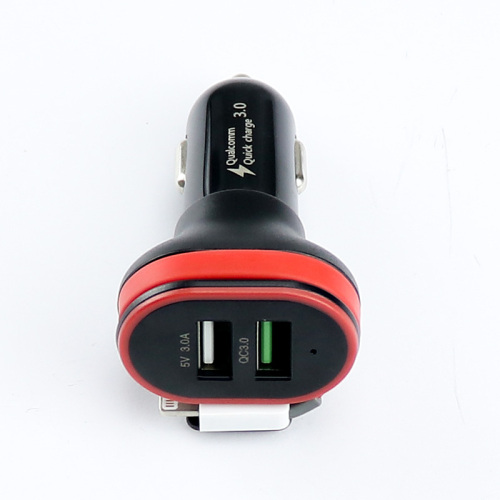 Chargeur de voiture USB à 2 ports, charge rapide
