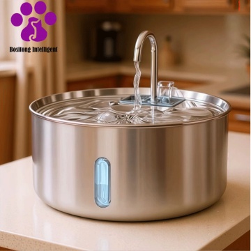 Stainless Steel Pet Water Dispenser with Large Capacity