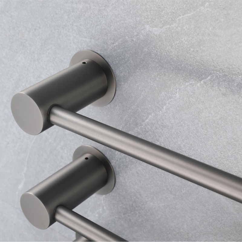 Stainless Steel Bathroom Electronic Heated Radiator Shelf with Towel Rack and Copper Material