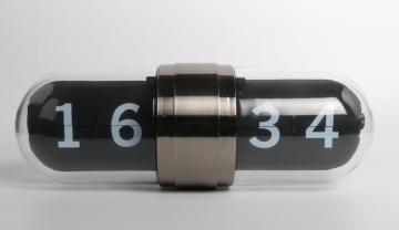 Black Capsule Flip Desk Clock
