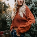 Women's Cute Oversized Crewneck Loose Sweater