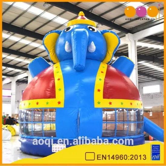 AOQI hard-wearing quality cheapest colorful inflatable bouncer with free EN14960
