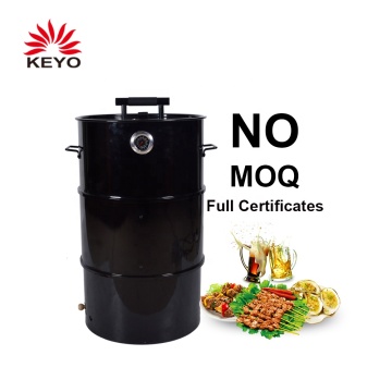 18 Inch Smoker Meat Smoker 3 Layer Vertical Charcoal Bbq Grill Barrel Smoker With Pit