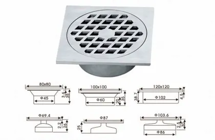 China supplier balcony floor drain