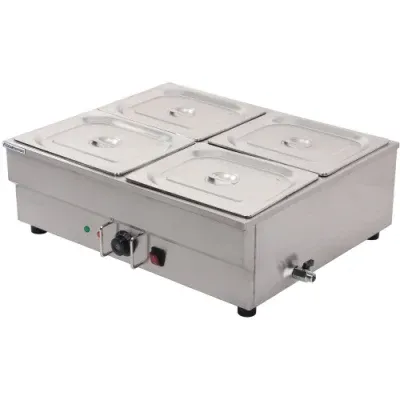 Restaurant Bain Marie Stainless Steel Commercial Electric Buffet Hot Soup Bain Marie