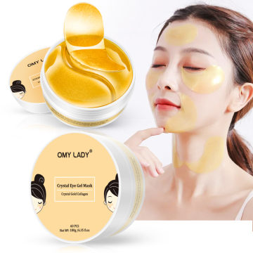 Koyu halkaları nemlendirmek ve azaltmak için mineral kristal peptidli omy bayan göz masajı