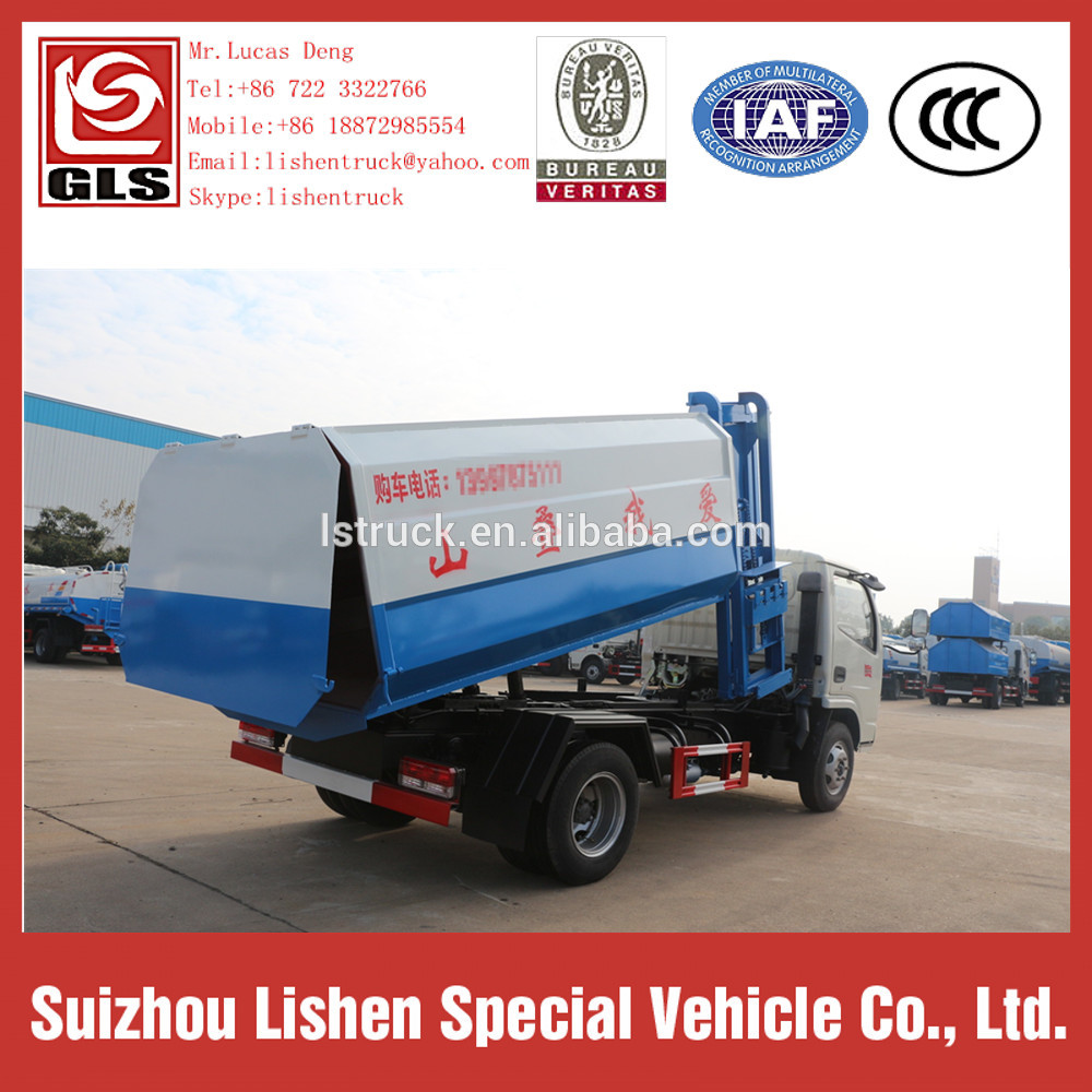 Dump Truck Hook Lift 5 cbm Garbage Truck