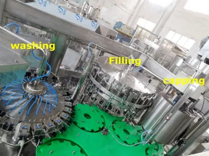 Pepsi Cola Soft Drinks Glass Bottle Filling Machine