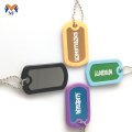 Collar con placa de identificación personalizada