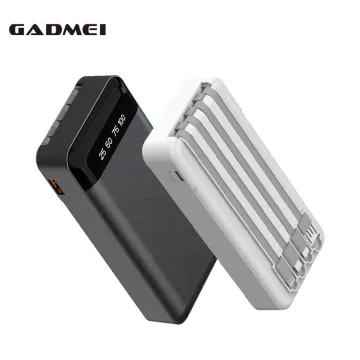 Thin and Lightweight Mini Custom Power Banks with 8000mAh Capacity: Built-in USB-C Cable