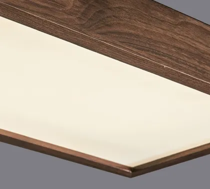 Solid Wood Pendant Light for Office - Wood Chandelier Bar Light