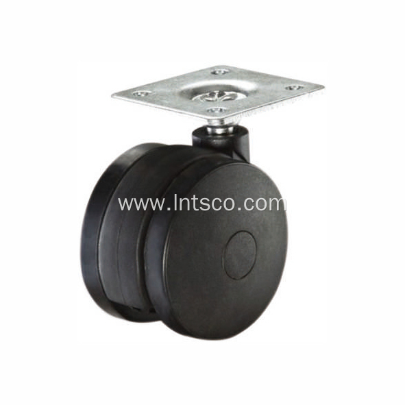 Furniture Casters with Nylon Twin Wheels