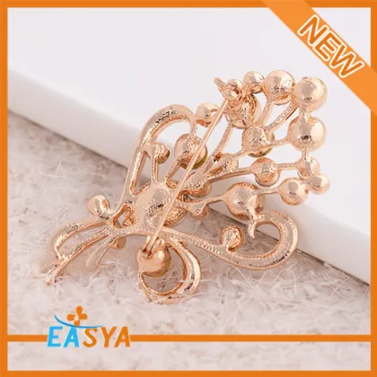 All-match Colorful Crystal Lily Flower Shaped Brooch Corsage