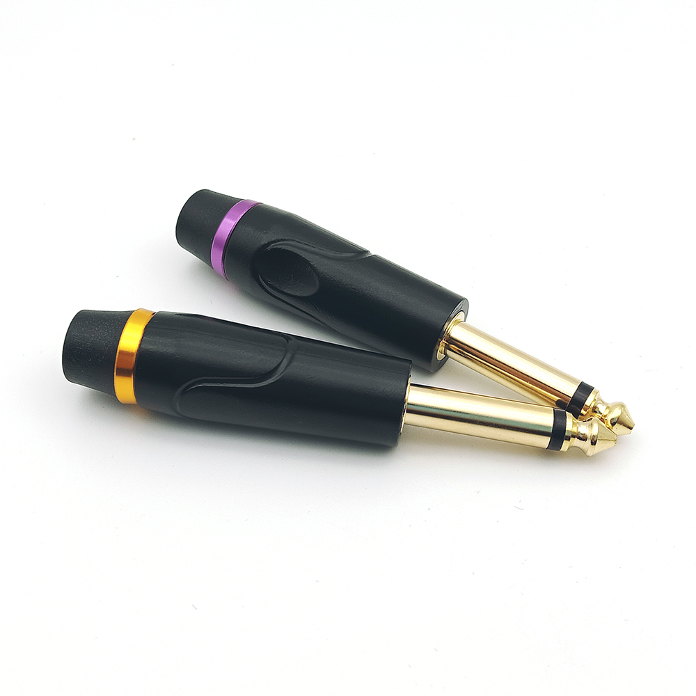 6.35mm Mono Male Guitar Video TS Plug Connector