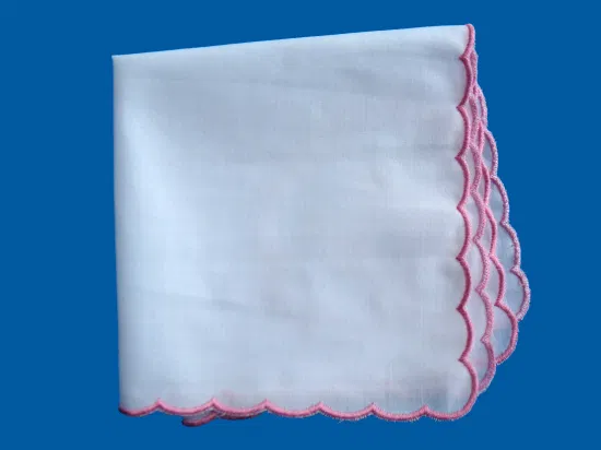 100% Cotton Embroidery Lace Handkerchief