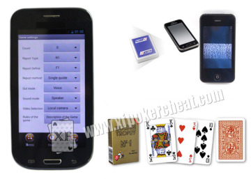 English Black Samsung Galaxy Poker Card Analyzer with Bluetooth Loop / Earpiece