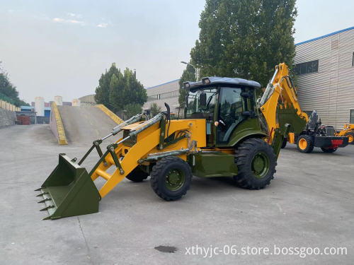 CE ISO Certified HUAYA New Factory 4-5 Ton WZ Series Luxury Backhoe Loader with Cab and Attachments