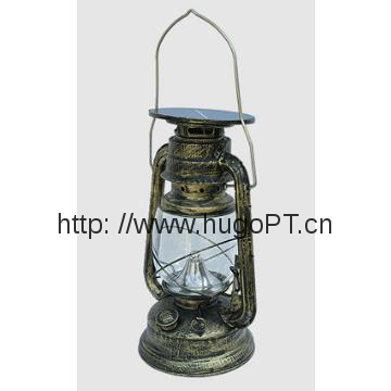 Solar camping lamp with classical style,Gloden