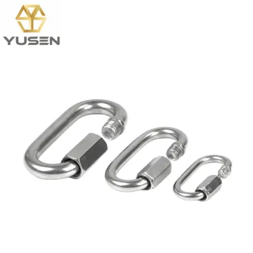 Stainless Steel D-Lock Carabiner Quick Links