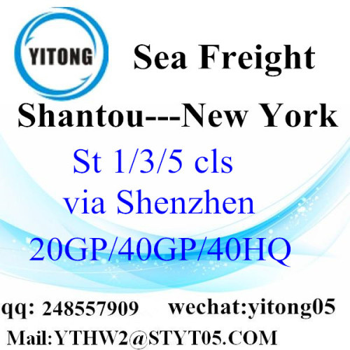 Shantou Sea Freight Agent to New York