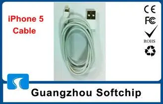 White Apple Iphone 5 Accessories Data Line 8 Pin USB For Ip
