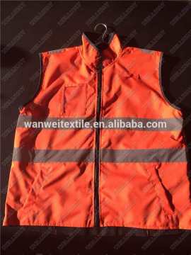 Two Wear two sides oxford fleece 3M scotchlite workwear REVERSIBLE HI VIS WORK VEST