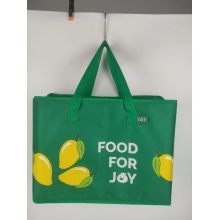 Novo design de bolsa térmica grande e reutilizável com isolamento térmico