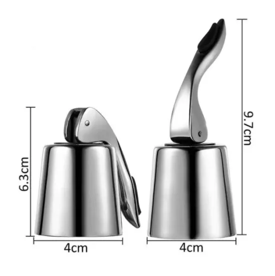 Best Gift: Leak-Proof Metal Wine Bottle Stopper for Fresh Wine Preservation