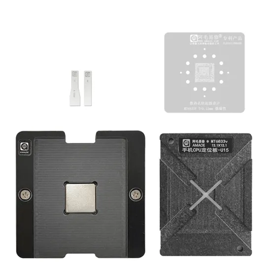 Soldering Tin Planting Platform Repair Kit for BGA Reballing Stencil MT6833V CPU U15 0.12mm