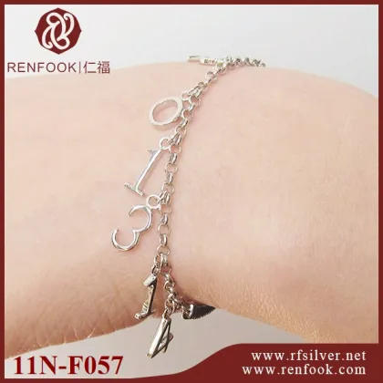 Wholesale womens jewellery 925 sterling silver love bracelet