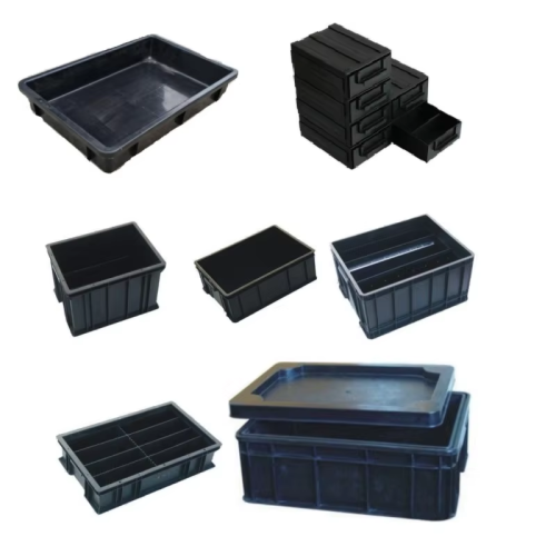 ESD Black Plastic Base For Moving Storing Goods