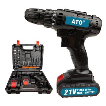 Portable Rechargeable Power Screwdrivers Kit - ATO A1013 Multifunctional Cordless Drill Set