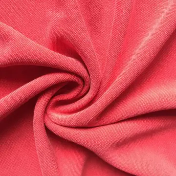 Red Vintage pique fabric stone wash old fashion
