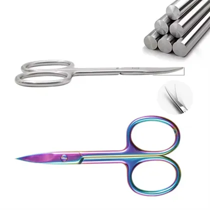 Colorful Stainless Steel Makeup Scissors - Lash and Eyebrow Trimming Tool