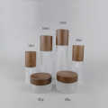 Dark Bamboo Spray Glass bottle Cosmetic Container Set