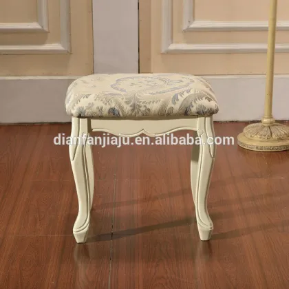 white-blue dressing room stool fashion stool