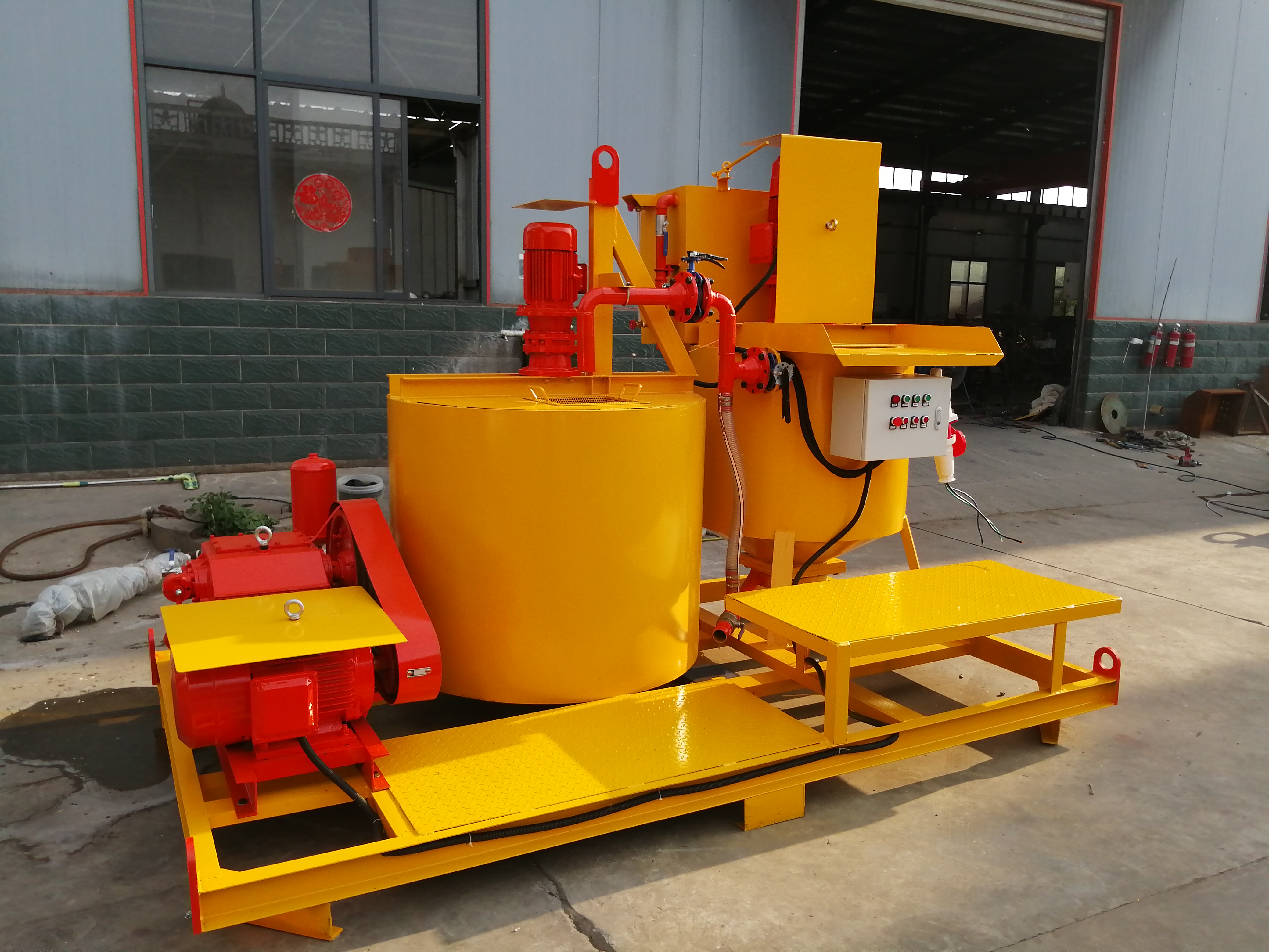 High-speed Colloid Mixer Drilling Piston Grout Pump, High Quality High ...