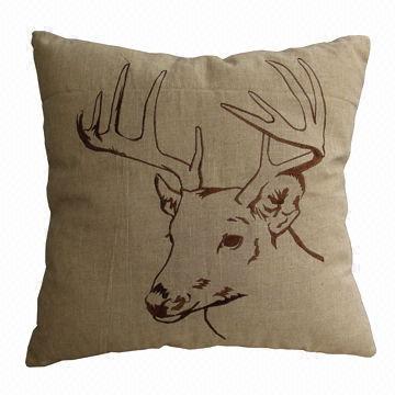 Linen pillow, measures 60 x 60cm