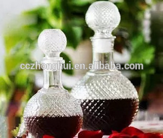 Complete crystal wine bottle