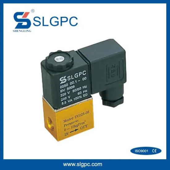 SLGPC-2V025-08 series Brass Body High quality solenoid water valve (1/4'') inch