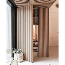 Puertas invisibles de madera interior modernas