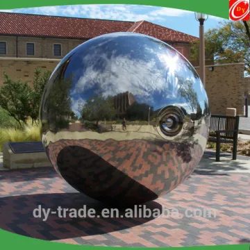 30cm 50cm 80cm Polished Garden Stainless Steel Hollow Spheres