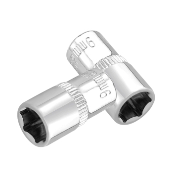 High Hardness 1/4 inch x 9mm Hexagonal Short Socket - Factory Supply