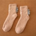 Korallenfleece Terry Slipper Socken