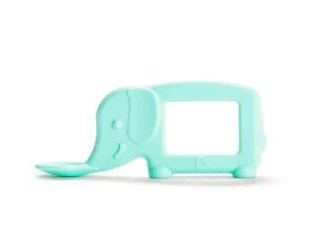 Custom Food Grade Elephant Silicone Teether Spoon