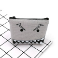 Custom emoji style canvas coin purse