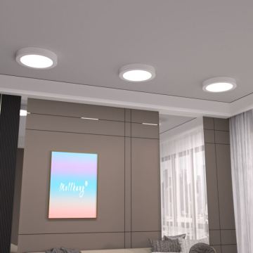 Ultra Slim LED Panel Lights - Round Square Aluminium Frameless Ceiling Lights 6W-24W