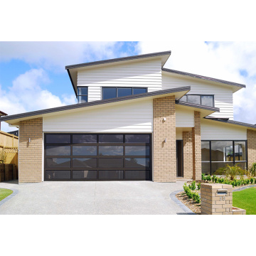 Contemporary Black Garage Doors