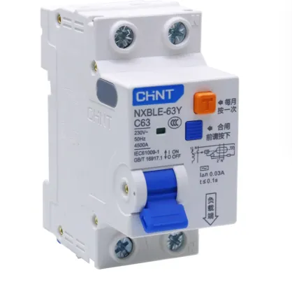 CHNT Leakage Circuit Breaker NXBLE-63Y 63A 40A 32A Small Air Switch with Leakage Protection