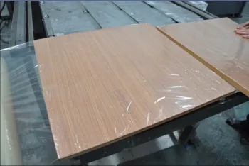Aluminum wood grain ceiling